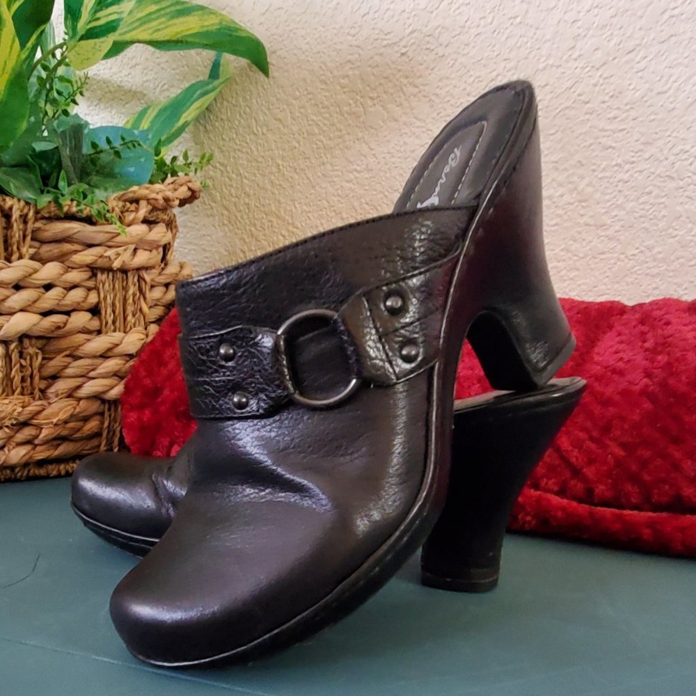 Born Crown Black Mule Shoes